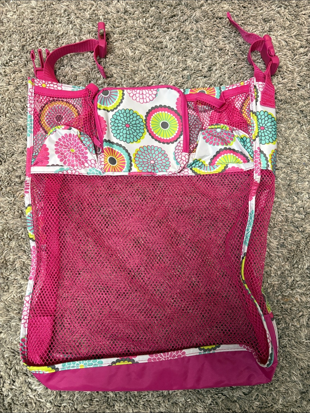 thirty-one Pink Floral Baby stroller/Car Seat/Activity Organizer hanging bag